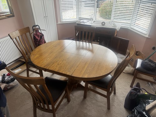 Solid oak extending dining - oak,