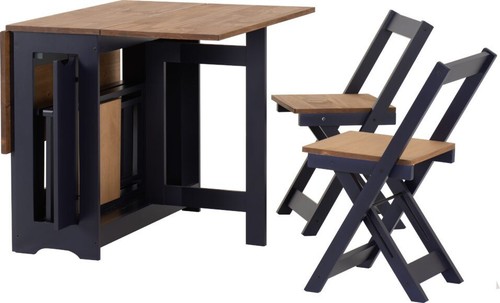 Navy distressed waxed pine - navy,
