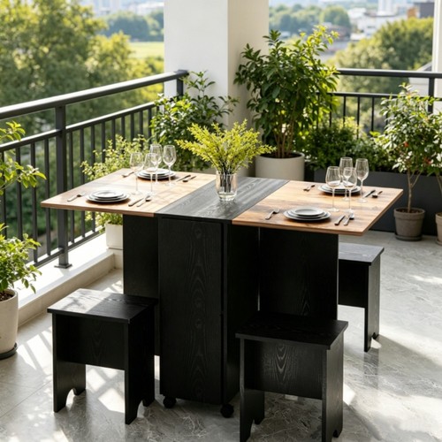 Folding dining table and - folding, 4