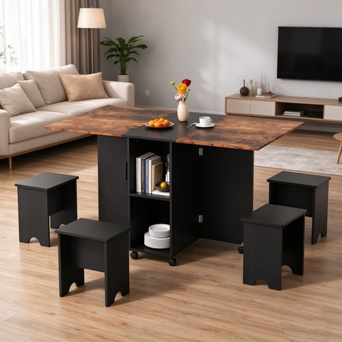 Folding dining table - dining,