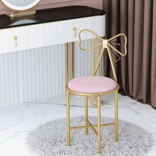 Velvet vanity stool sun - 1x,